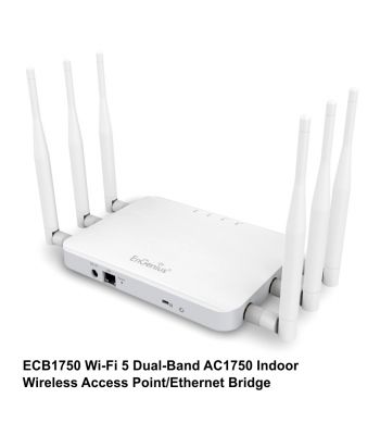 ECB1750 Wi-Fi 5 Dual-Band AC1750 Indoor Wireless Access Point/Ethernet Bridge