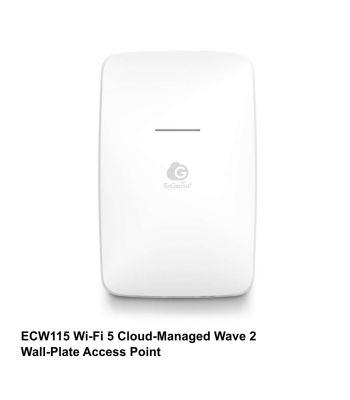 ECW115 Wi-Fi 5 Cloud-Managed Wave 2 Wall-Plate Access Point