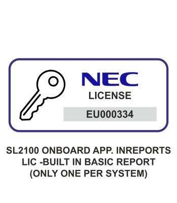 SL2100 OnBoard App. InReports Lic -built in basic report (Only one per system)