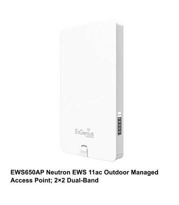 EWS650AP Neutron EWS 11ac Outdoor Managed Access Point; 2×2 Dual-Band