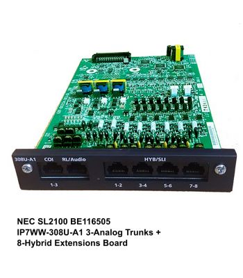 IP7WW-308U-A1 3 Analog Trunks + 8 Hybrid Extensions Board